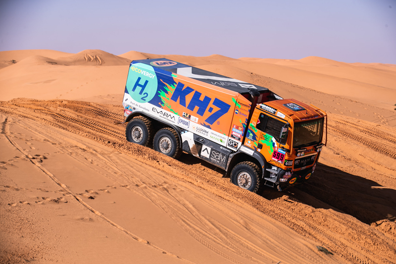 camión impulsado por hidrógeno en el Dakar 2024