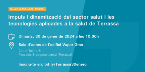 Terrassa acogerá un taller de reflexión y trabajo sobre tecnologías aplicadas a la salud