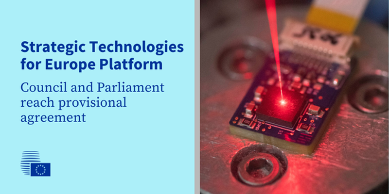 El Consejo Europeo y el Parlamento alcanzan un acuerdo sobre la Plataforma de Tecnologías Estratégicas 