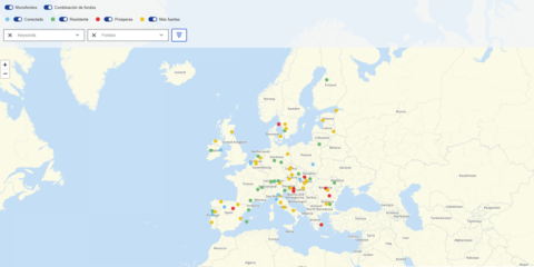 Guía interactiva sobre oportunidades de financiación disponibles para zonas rurales de la Unión Europea