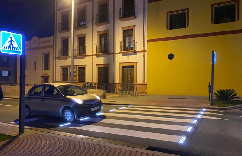 pasos de peatones inteligentes en Alcalá de Guadaíra 