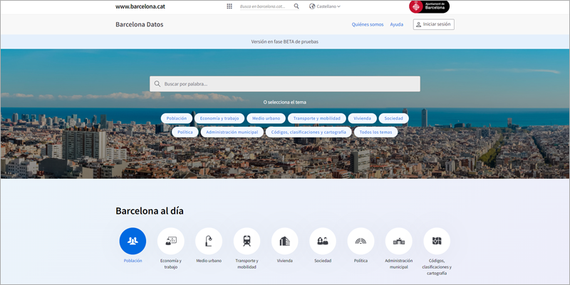 El nuevo portal Barcelona Dades pone los datos municipales a disposición de la ciudadanía