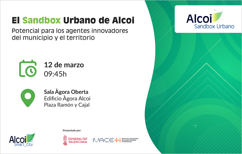 jornada ‘El sandbox urbano de Alcoy: Potencial para los agentes innovadores del municipio y el territorio' 