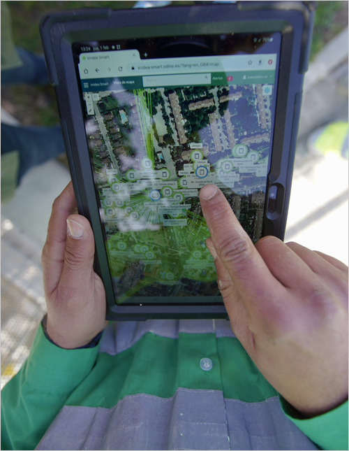 digitalización del riego de las zonas verdes de Las Rozas
