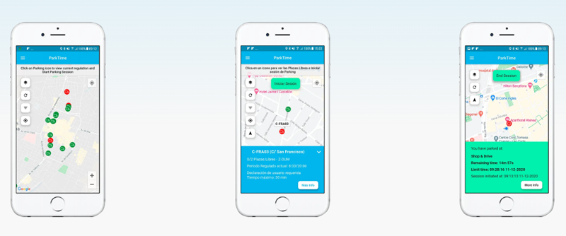 app Parktime de Urbiotica en Toronto