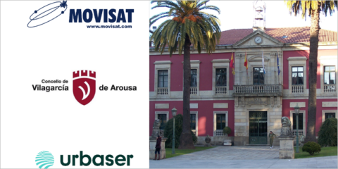 Urbaser apuesta por las soluciones tecnológicas de MOVISAT en Vilagarcía de Arousa