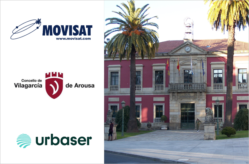 Urbaser apuesta por las soluciones tecnológicas de MOVISAT en Vilagarcía de Arousa