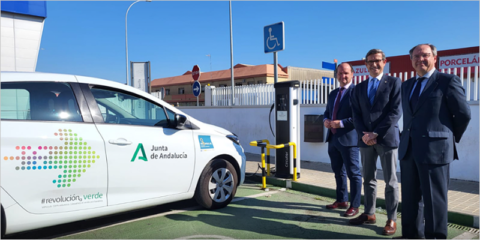 Las estaciones ITV de Andalucía cuentan con 168 puntos de recarga gratuitos para vehículos eléctricos