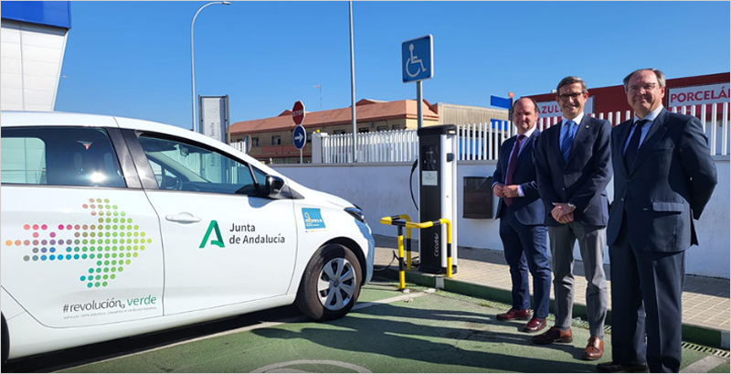 puntos de recarga de vehículos eléctricos en las estaciones ITV de Andalucía 