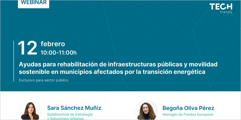 Webinar sobre las ayudas para rehabilitación y movilidad sostenible en municipios de transición justa