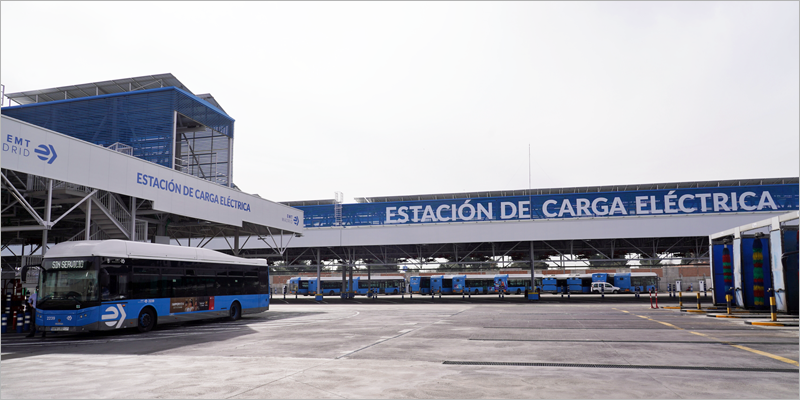 El centro de operaciones de la EMT de Madrid en Carabanchel puede cargar 118 autobuses eléctricos a la vez