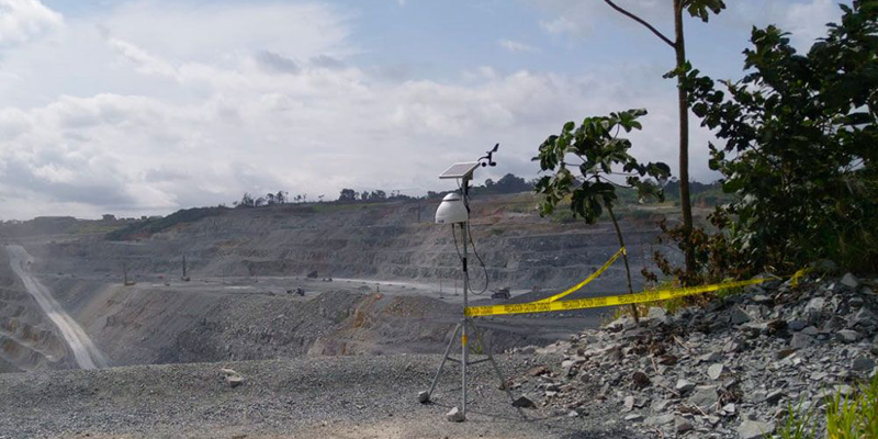 Las estaciones Kunak AIR Pro miden la calidad del aire en una mina de Panamá y en las comunidades cercanas