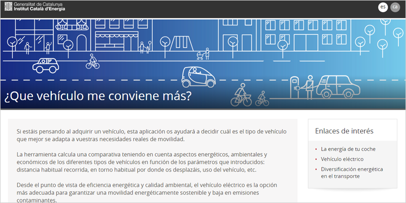 Actualización de la aplicación web ‘¿Qué vehículo me conviene más?’ del ICAEN