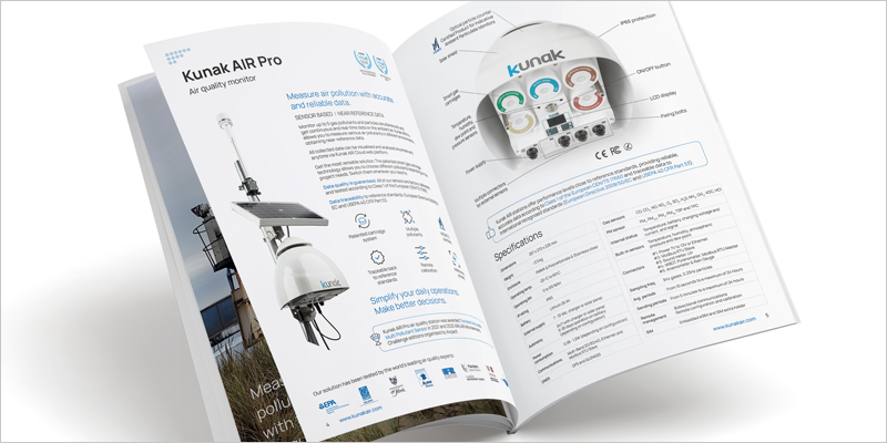 Nuevo catálogo de las soluciones Kunak AIR para la monitorización ambiental