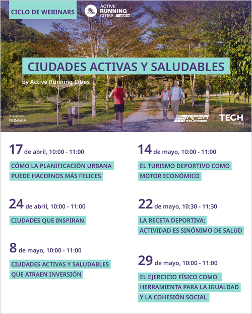 webinars de la iniciativa Active Running Cities