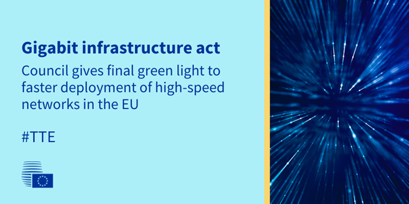 Luz verde a la Ley de infraestructura gigabit para acelerar el despliegue de redes de alta velocidad en la UE