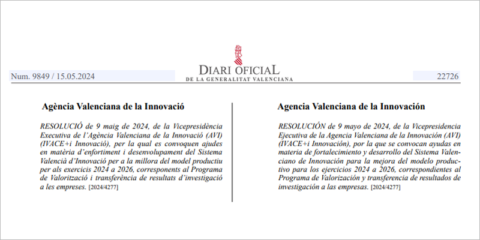 El Ivace+i convoca ayudas de 49 millones de euros para proyectos colaborativos de I+D+i