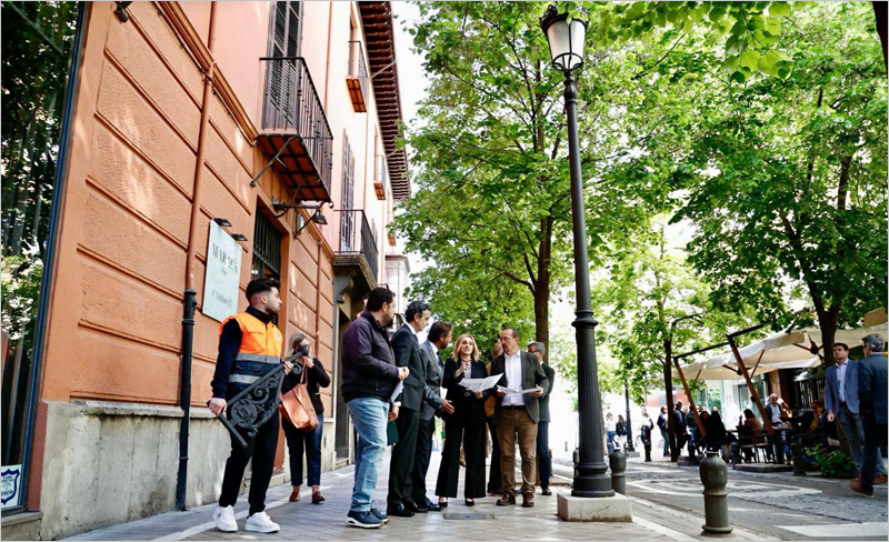 la iluminación del centro histórico de Granada incorpora tecnología LED y telegestión