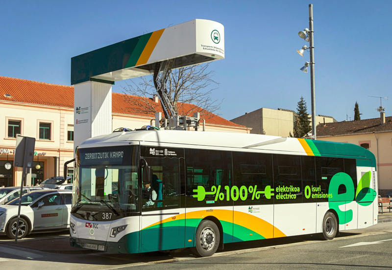 autobús eléctrico en Pamplona