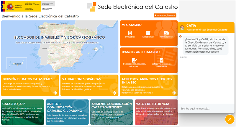 asistente virtual del Catastro