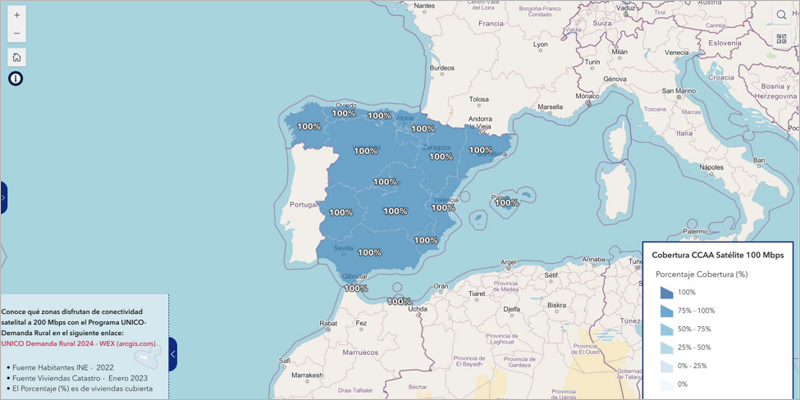 cobertura banda ancha en España en 2023