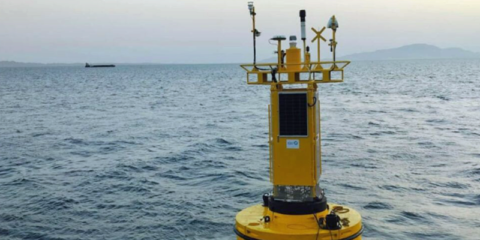Boyas con sensores de Kunak para la monitorización ambiental en NEOM, Arabia Saudí