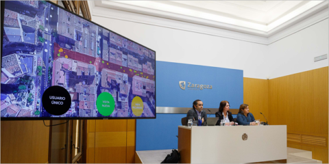 El sistema de nodos del Paseo Comercial de Delicias de Zaragoza permite medir las visitas