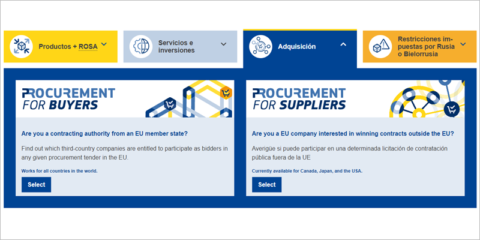 Nuevo portal online de contratación pública dirigido a las entidades contratantes europeas