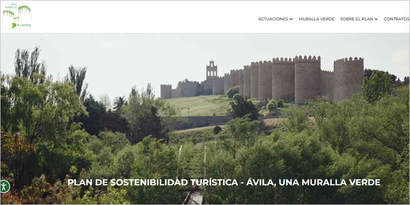 portal web sobre el Plan de Sostenibilidad Turística en Destino de Ávila