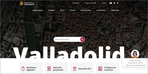La web del Ayuntamiento de Valladolid incorpora un asistente virtual inteligente