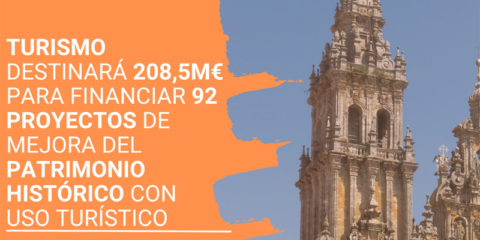 Las ayudas dirigidas a mejorar el patrimonio histórico con uso turístico beneficiarán a 92 proyectos