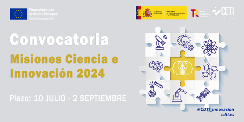 El programa Misiones Ciencia e Innovación 2024 concederá ayudas de 84 millones de euros 