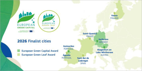 Anunciadas las ciudades finalistas a Capital Verde Europea y European Green Leaf 2026