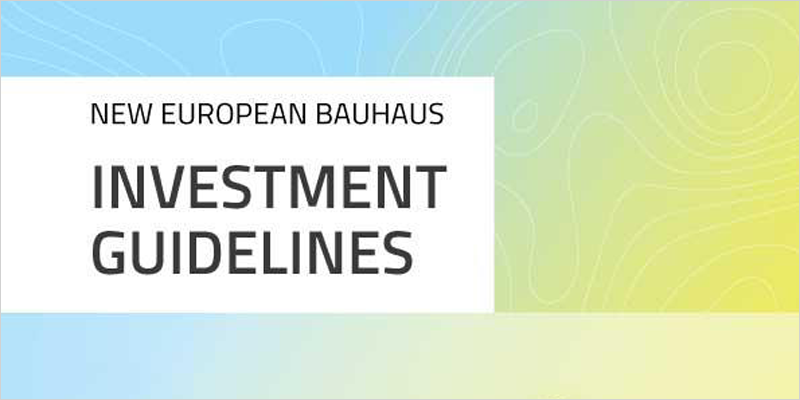 Directrices de inversión pública y privada para poner en práctica la Nueva Bauhaus Europea