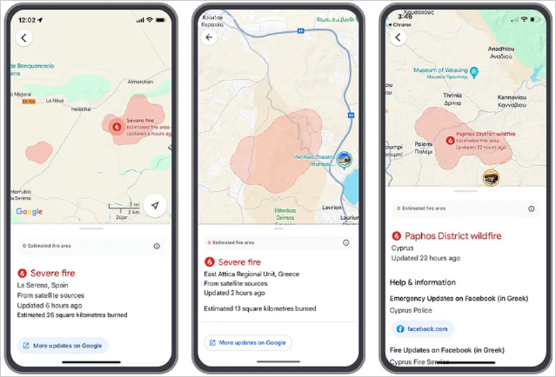 La herramienta de IA de Google sobre incendios forestales 