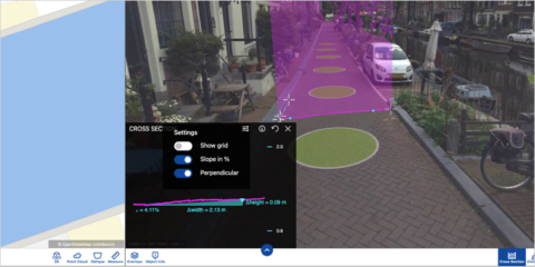 La nueva versión del visualizador web interactivo Street Smart de Cyclomedia incorpora mejoras