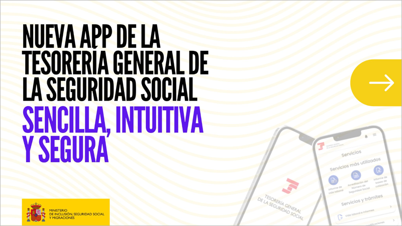 Nueva app de la Seguridad Social para realizar trámites, consultar documentos y obtener información