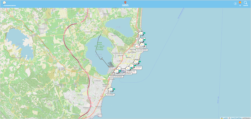 En marcha una aplicación web para conocer el estado de las playas de Torrevieja en tiempo real