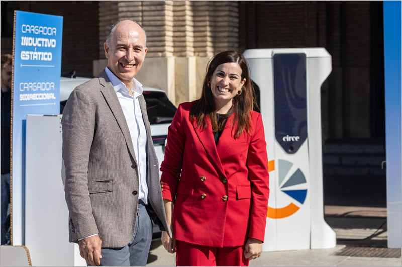 desarrollo de una tecnología de carga eléctrica inalámbrica en Zaragoza