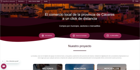 El uso de la plataforma de venta online Cáceres Digital se promueve a través de acciones de formación