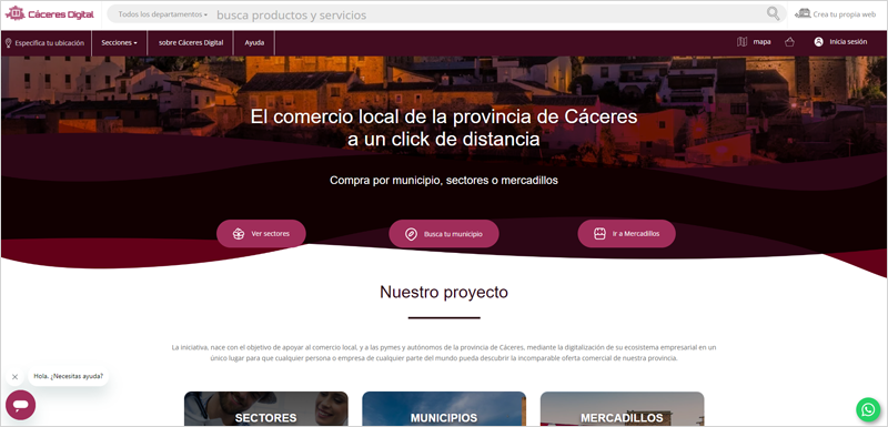 plataforma de venta online Cáceres Digital