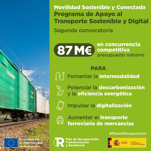 Abierta una nueva convocatoria de ayudas para descarbonizar y digitalizar el transporte de mercancías