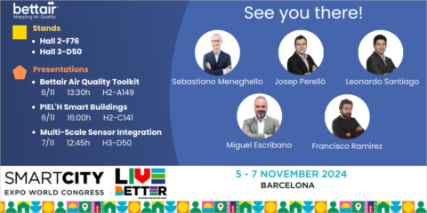 Bettair Cities exhibirá por séptima vez en SCEWC sus soluciones de monitorización de la calidad del aire