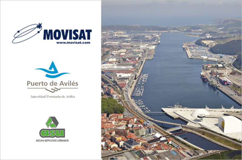 tecnología de MOVISAT en el Puerto de Avilés 