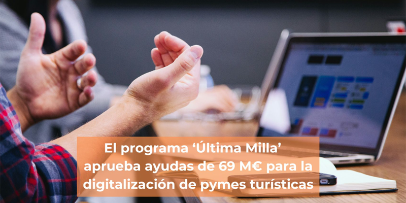 El programa de ayudas para la digitalización de pymes turísticas concede 69 millones a 300 proyectos