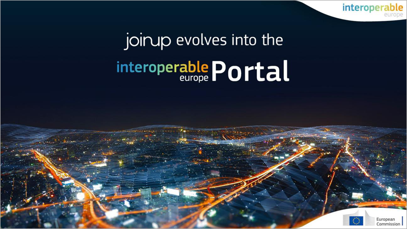 la plataforma Joinup se convertirá en el portal Interoperable Europe