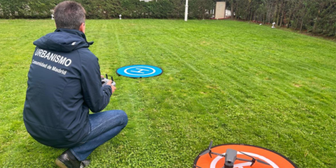 Drones y medidores láser para inspecciones urbanísticas precisas en la Comunidad de Madrid