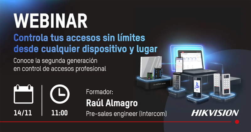 Webinar sobre la nueva generación de control de accesos profesional de Hikvision 