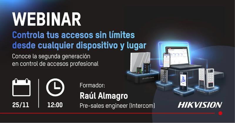 Nuevo webinar de Hikvision sobre la segunda generación de control de accesos profesional