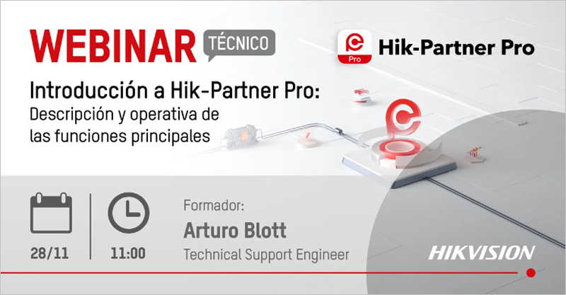 Hikvision organiza un webinar técnico sobre su plataforma Hik-Partner Pro